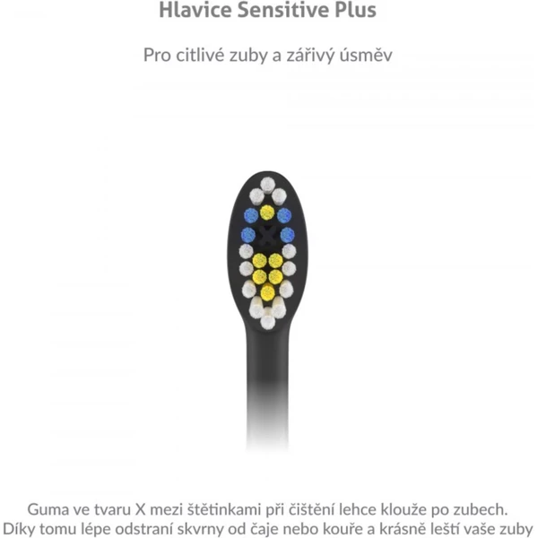 TrueLife SonicBrush K-series heads Sensitive black 2 pack - Náhradní hlavice - Obrázek RIVH100501
