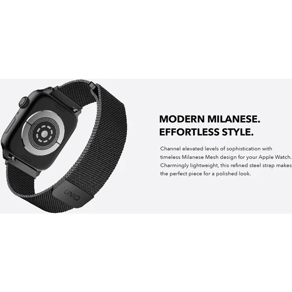UNIQ Dante ocelový řemínek Apple Watch 41/40/38mm Rose růžově zlatý - Řemínky - Obrázek RIZ4000301