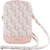 Guess PU G Cube Wallet Phone Bag Zipper růžový - Popruhy a crossbody