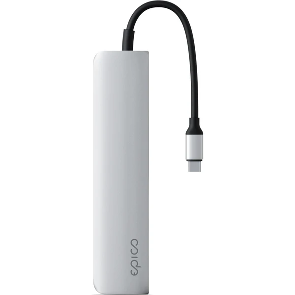 iWant by Epico 6v1 hliníkový hub 8K s USB-C stříbrný - USB huby - Obrázek RKEK000K01