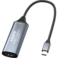 PremiumCord HDMI capture/grabber USB-C šedý - Záznamová zařízení
