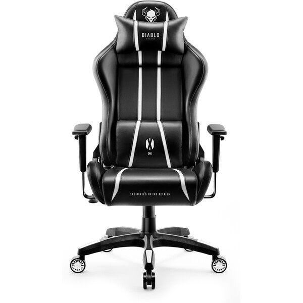 Herní židle Diablo X-One 2.0 Normal Size: černo-bílá Černá/bílá