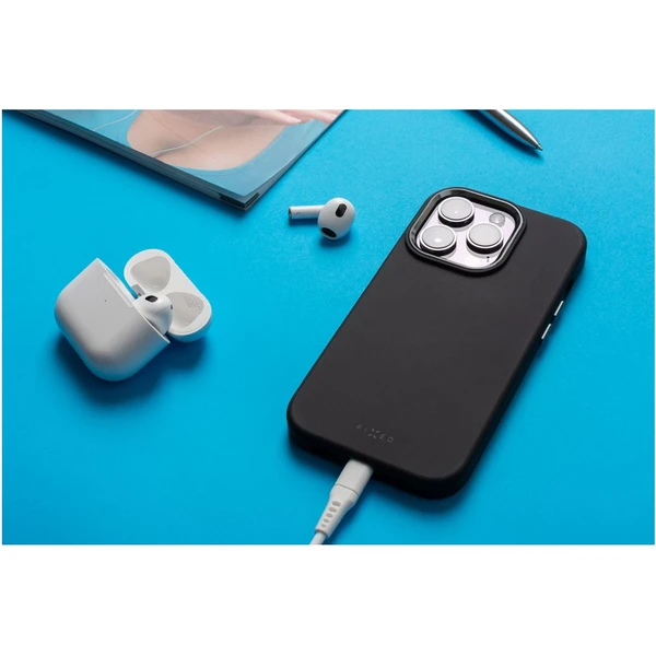 FIXED MagFlow s podporou Magsafe Apple iPhone 15 Pro Max černý - Pouzdra - Obrázek RNKS100501