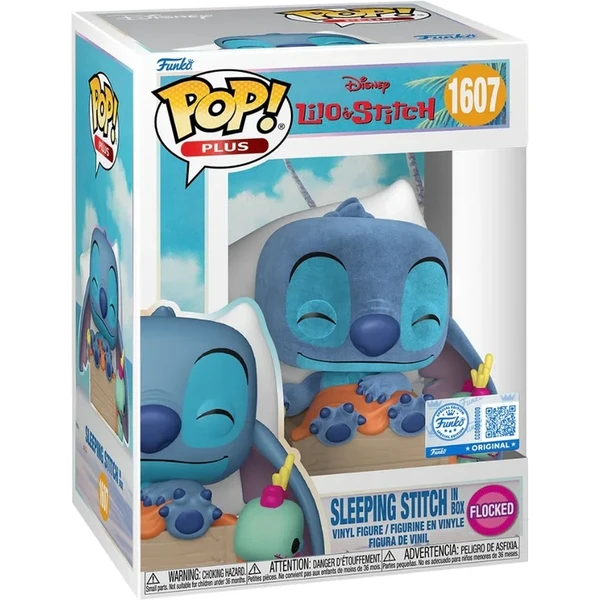 Funko POP! #1607 Plus: Lilo & Stitch - Sleeping Stitch in Box (Flocked) - Funko POP! - Obrázek RO0J000K01