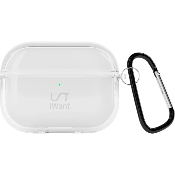 iWant AirPods Pro 3 transparentní pouzdro bílé - Pouzdra - Obrázek RPDG000K01