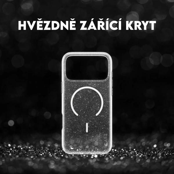 PanzerGlass® CARE Star Lit kryt s MagSafe Apple iPhone 17 Pro Max třpytivý/bílý - Pouzdra - Obrázek RPDH000K01