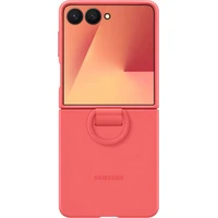 Samsung Ring Silicone Case ochranný kryt Galaxy Z Flip7 červený - Pouzdra