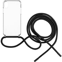 FIXED Pure Neck kryt s černou šňůrkou na krk pro Apple iPhone XR - Pouzdra