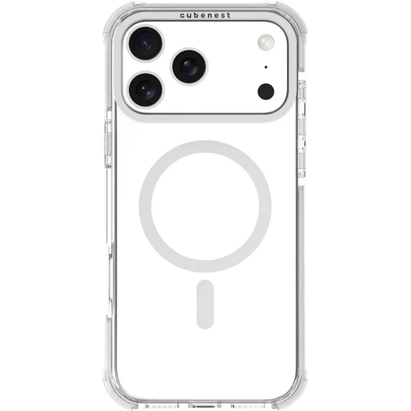Cubenest MagPro Strong Guard MagSafe kryt iPhone 17 Pro Max bílý - Pouzdra - Obrázek RQBK000K01