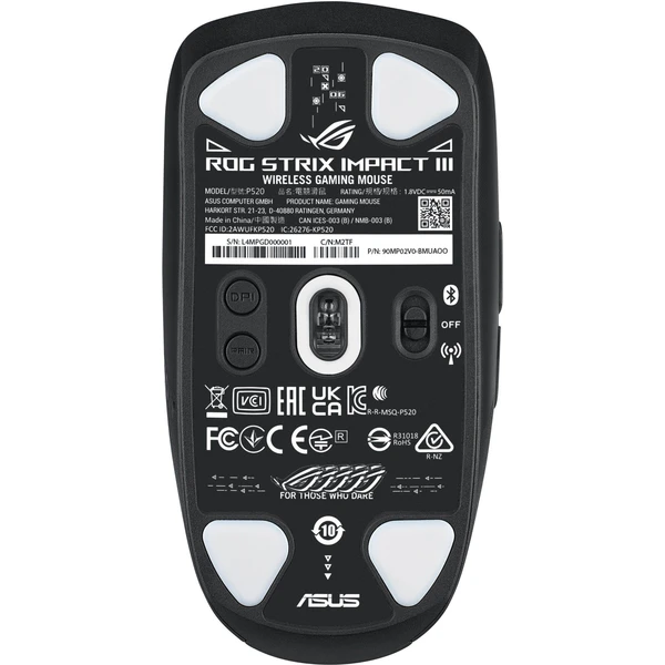 ROG STRIX IMPACT III bezdrátová herní myš černá - Myši - Obrázek RQS5000N01