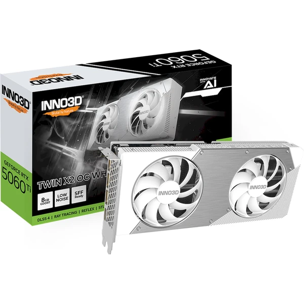 INNO3D NVIDIA GeForce RTX 5060 Ti Twin X2 OC WHITE 8GB GDDR7 - Grafické karty - Obrázek RQWH000K01