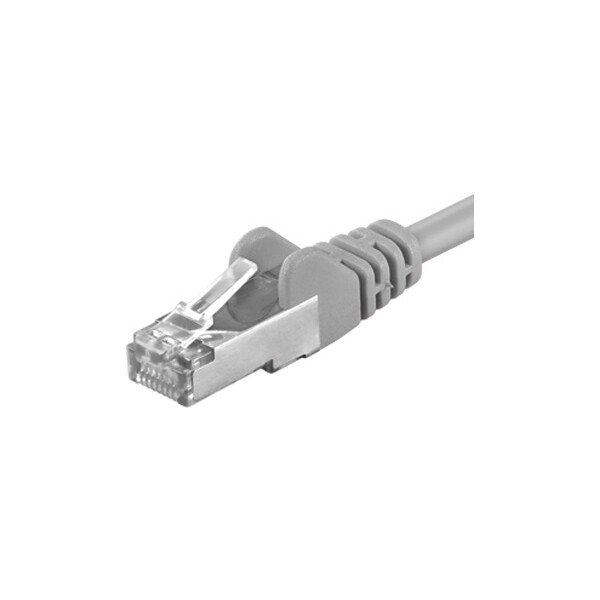 PremiumCord RJ45/RJ45 Cat5e S/FTP patch kabel 0,5m šedý