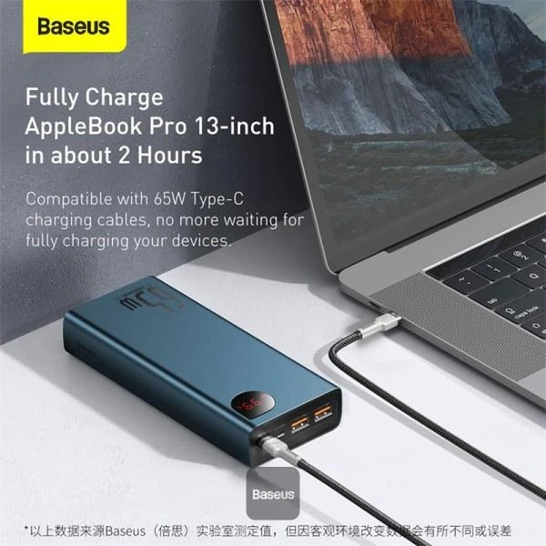 Baseus Adaman Metal 20000mAh, 65W modrá - Powerbanky - Obrázek RTHL000K01