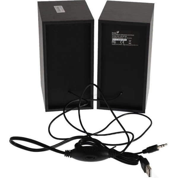 Genius SP-HF180 dřevěné reproduktory 2.0 černé - Reproduktory - Obrázek RTMK300401