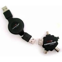 PremiumCord USB-A 5v1 redukce černá - Kabely a redukce