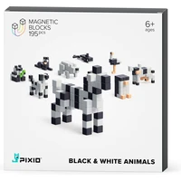 PIXIO Black & White Animals magnetická stavebnice - Chytré hračky