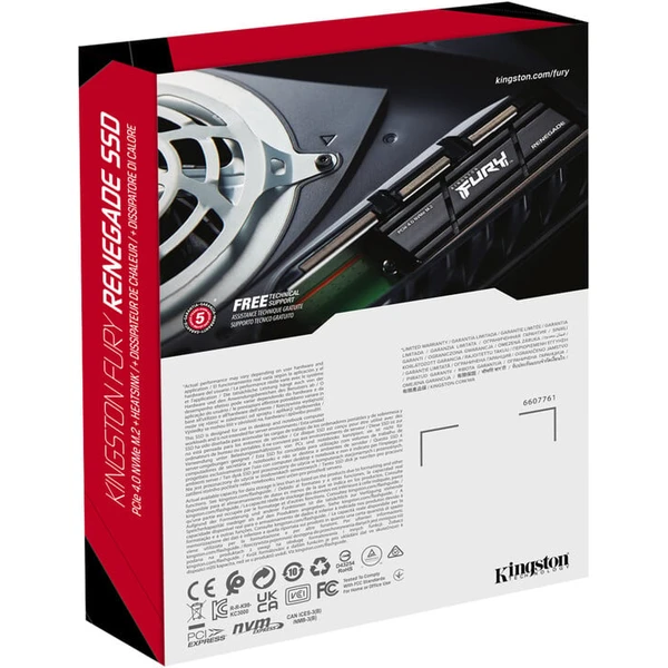 Kingston FURY Renegade M.2 SSD 2TB chladič - SSD disky - Obrázek RWBZF00101