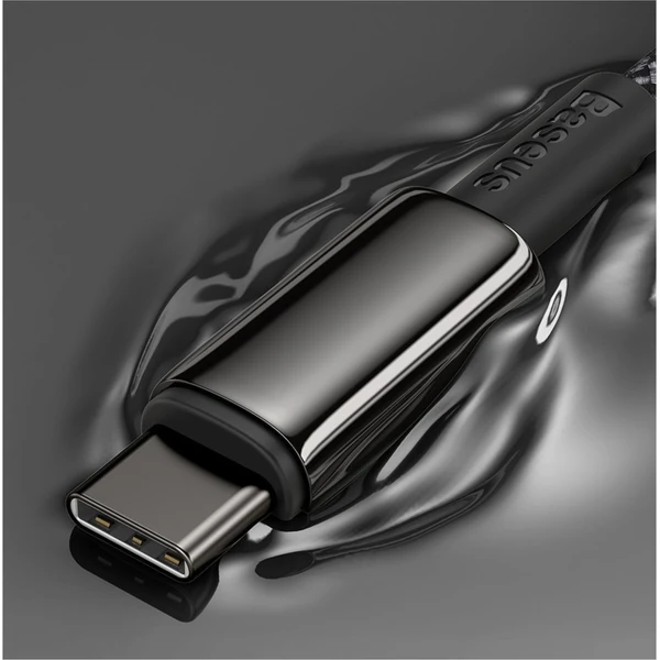 Baseus Tungsten Gold USB-C/USB-C napájecí kabel 100W 2m černý - Kabely a redukce - Obrázek RWKGF00101