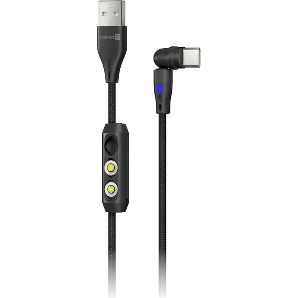 CONNECT IT Magnetic PowerLink 3v1 napájecí kabel 18W 2m černý - Kabely a redukce - Obrázek RWQL000K01