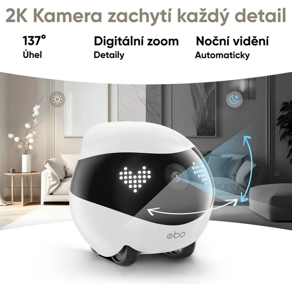 Enabot EBO Air 2 bílá - IP kamery - Obrázek RY8L000K01