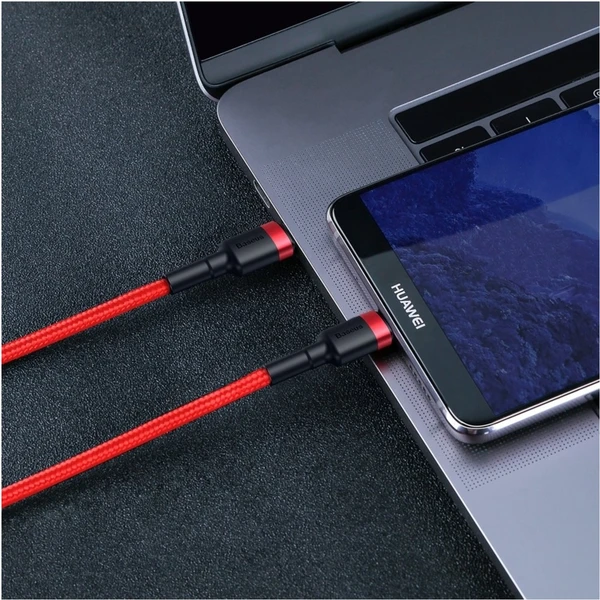 Baseus Cafule USB-C/USB-C napájecí kabel 60W 1m červený/černý - Kabely a redukce - Obrázek RY95300401