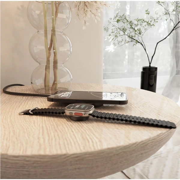 ZENS Pro 2 MagSafe/Qi2 2v1 nabíječka s USB-C kabelem (25W) šedá - Nabíječky - Obrázek RZYK000K01
