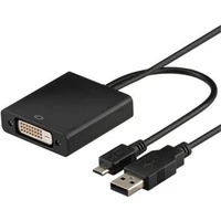 PremiumCord MicroUSB/HDTV -> DVI redukce 0,2m černá - Kabely a redukce