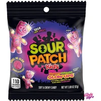 Kyselé žvýkací bonbony Sour Patch Kids Glow Ups - Jahoda a meloun 87 g - Cukrovinky
