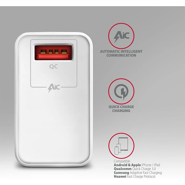 AXAGON ACU-QC19W nabíječka do sítě 19W USB-A bílá - Nabíječky - Obrázek S0M0000P01