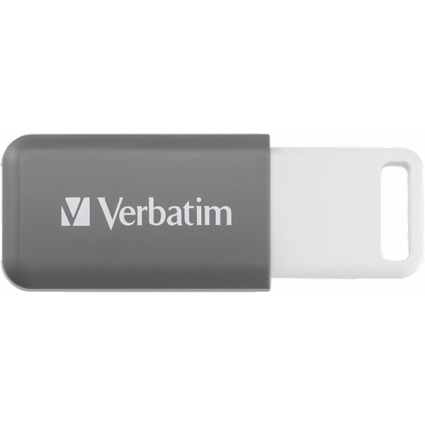 VERBATIM Flash Disk 128GB DataBar USB 2.0 Drive, šedý Šedá