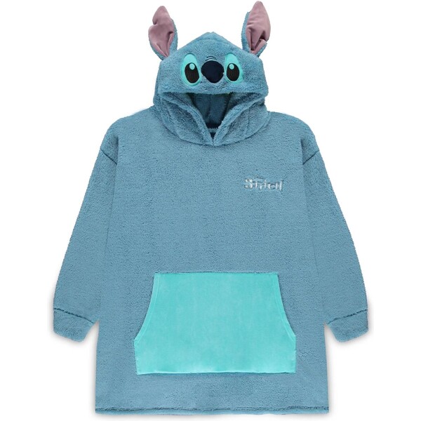 Difuzed Mikina Lilo & Stitch Stitch Hoodie Oversized Modrá