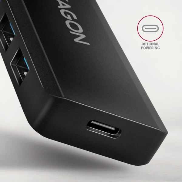 AXAGON HUE-C1A 4v1 USB-A hub - USB huby - Obrázek S0W3000L01