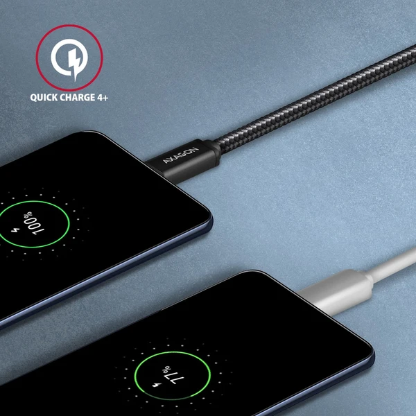 AXAGON BUCM3-CM30AB USB-C/USB-C napájecí kabel 60W 3m černý - Kabely a redukce - Obrázek S1J0000K01
