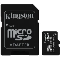 Kingston microSDHC Industrial 8GB 100MB/s UHS-I + SD adaptér - Paměťové karty