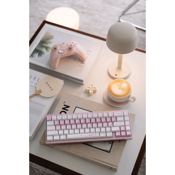 Varmilo Muse65 HE GG Magnetic White F (US) Sakura - Klávesnice - Obrázek S26F000L01