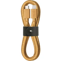 Native Union Belt Cable USB-C/Lightning nápajecí kabel 1,2m béžový - Kabely a redukce