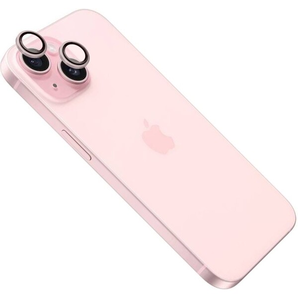FIXED Camera Glass ochranná skla Apple iPhone 15/15 Plus růžová