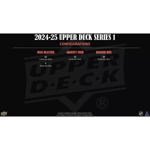 Hokejové karty 2024-25 Upper Deck Series 1 Hockey Gravity Box - Hokejové karty - Obrázek S35B000L01