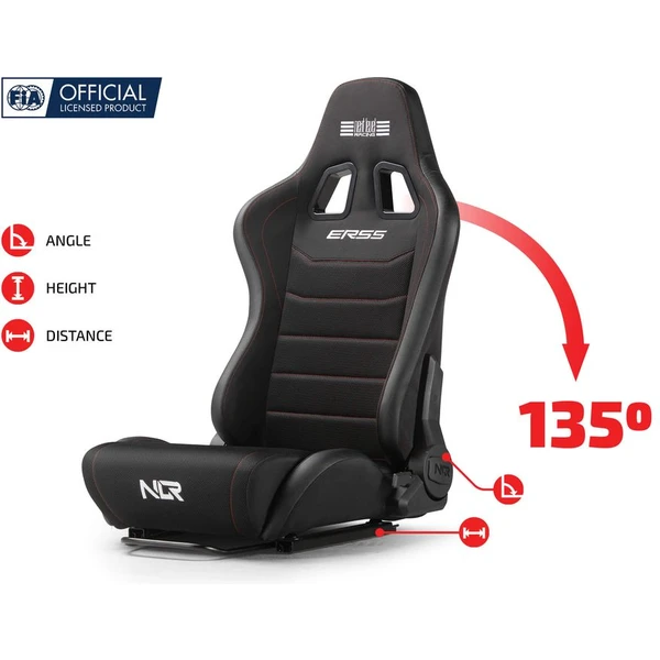 Next Level Racing ELITE ERS5 Reclining Seat Fabric & SIMAERO Mesh Edition herní sedačka - Kokpity - Obrázek S3JK000K01