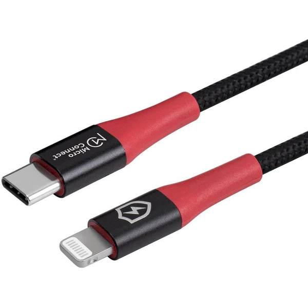 MicroConnect Safe Charge USB-C /Lightning napájecí kabel 60W 1,5m černý - Kabely a redukce - Obrázek S3PF000O01