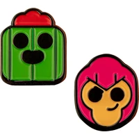 Set odznáčků Brawl Stars - Colt & Spike - Odznáčky a placky