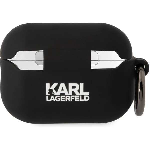Karl Lagerfeld 3D Logo NFT Karl Head Silikonové pouzdro Airpods Pro 2 černé - Pouzdra - Obrázek S40L300401