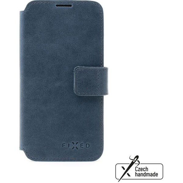 FIXED ProFit kožené pouzdro Apple iPhone 15 Pro Max modré