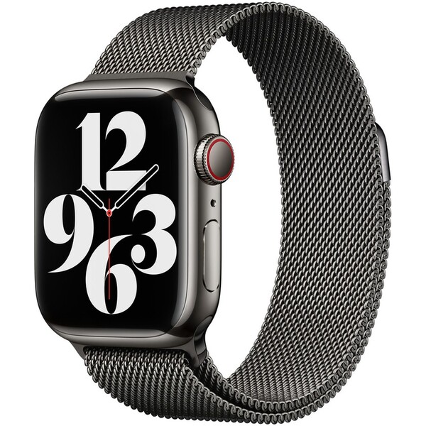 Apple Watch 38/40/41 mm Grafitově šedý milánský tah MTJM3ZM/A