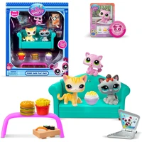 Set tří figurek Hasbro Littlest Pet Shop večeře - Figurky