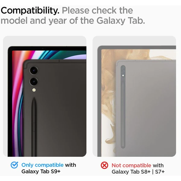 Spigen Glass tR EZ Fit 1 Pack tvrzené sklo Samsung Galaxy Tab S9+/Tab S10+ - Ochranné folie a skla - Obrázek S5JA000601