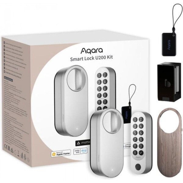 AQARA Smart Lock U200 Kit (EL-D02DS) stříbrný Stříbrná