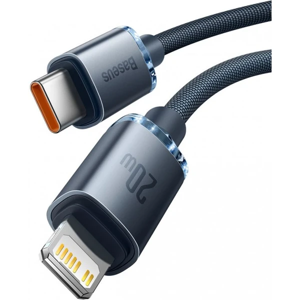 Baseus Crystal Shine USB-C/Lightning napájecí kabel 20W 2m černý - Kabely a redukce - Obrázek S5R4000J01