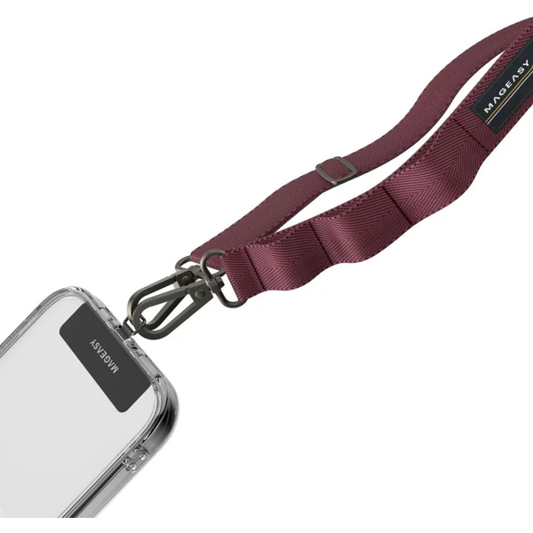 MagEasy Strap Lanyard 20mm univerzální popruh Burgundy - Popruhy - Obrázek S5Y4000N01