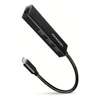 AXAGON USB a Ethernet HUB USB-C kovový - USB huby